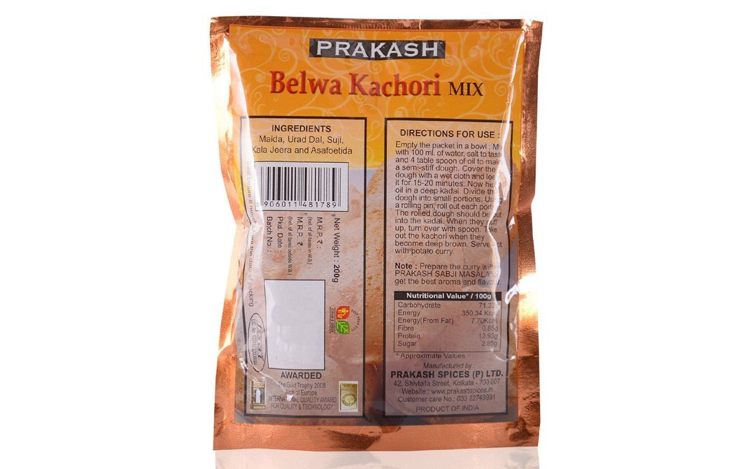 Prakash Belwa Kachori Mix    Pack  200 grams